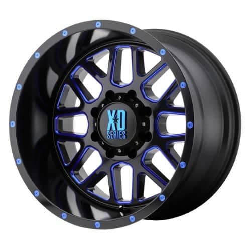 XD Series XD820 Grenade Satin Black Milled w/Blue Clear Coat (XD82089050912NBC)