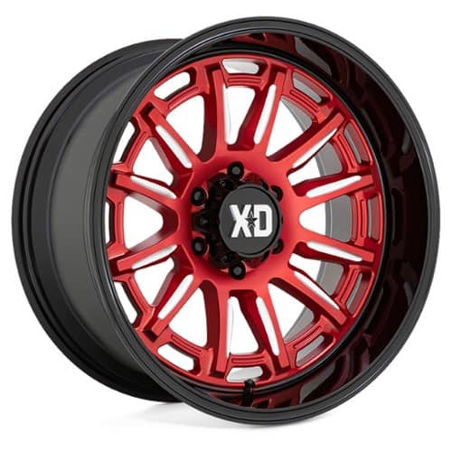 XD Series XD865 Phoenix 20x10 6x135 -18 ET 87.1 CB Candy Red Milled With Black Lip (XD86521063918N)