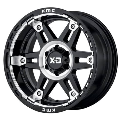 XD Series XD840 Spy II 17x9 8x165.1 -12 ET 125.5 CB Gloss Black Machined (XD84079080312N)