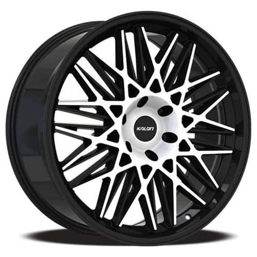 Kalon Wheels 101 Kolossus Gloss Black Machined Face (101AB-2295G18)