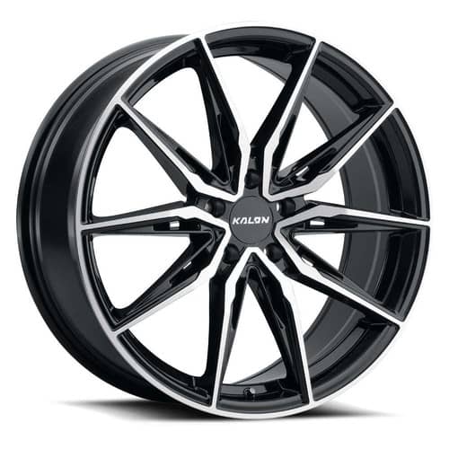 Kalon Wheels 102 Cypher Gloss Black Machined Face (102AB-1780D35)