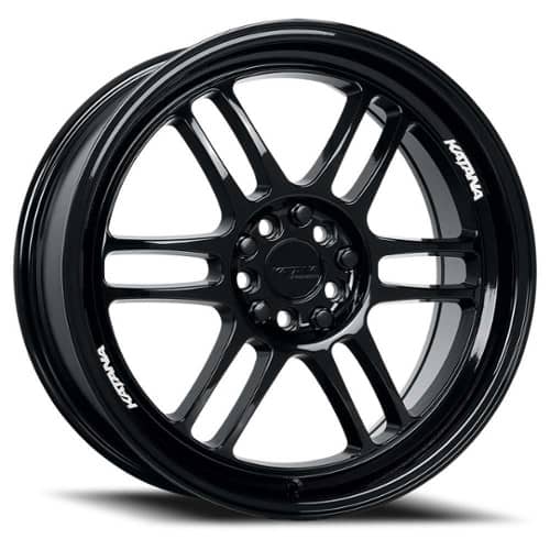 Katana Racing KR02 18x8 5x110 / 5x114.3 40 ET 73.1 CB Gloss Black (KR02188009GB)