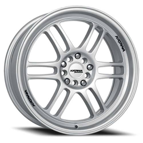 Katana Racing KR02 17x7.5 4x100 / 4x114.3 40 ET 73.1 CB Gloss Sliver (KR02177501GS)