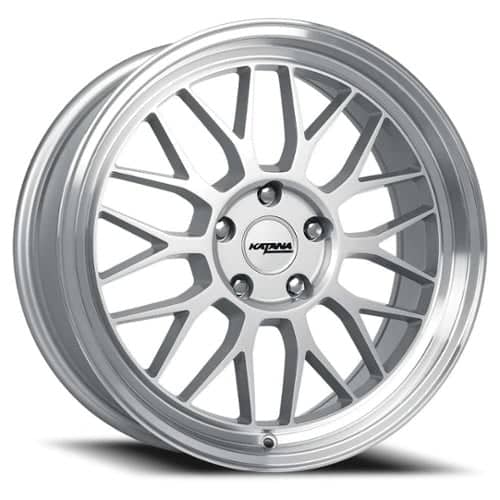 Katana Racing KR06 18x8 5x110 40 ET 65.2 CB Gloss Silver/Machined Lip (KR06188051GSL)