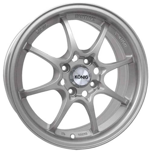 Konig Helium 15x6.5 4x100 40 ET 73.1 CB Silver (HE65D0440S)