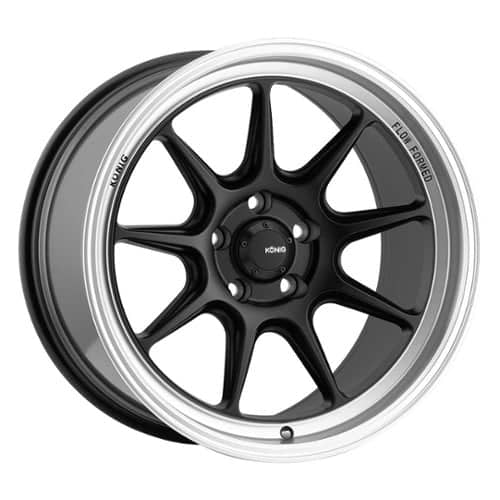 Konig Countergram 15x8 4x100 25 ET 73.1 CB Matte Black / Matte Machined Lip (CT85100255)