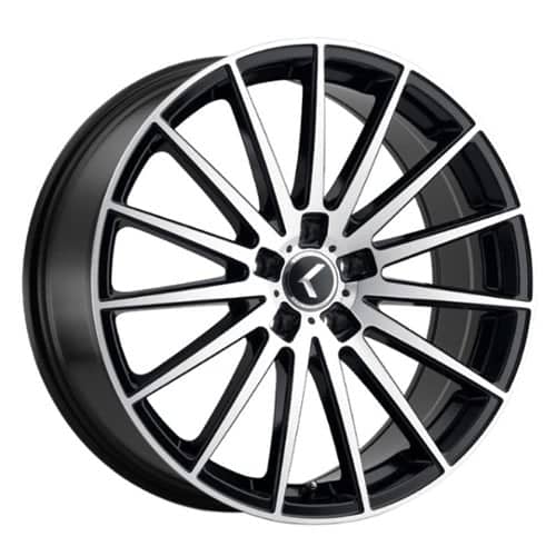 Kraze 191 Stunna Gloss Black with Machined Face (KR191-8812BM40)