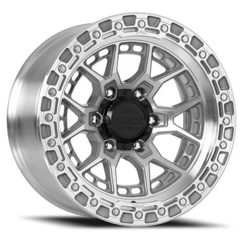 Lock Off-Road Commando 17x9 5x127 -12 ET 71.5 CB Machined with Clear Coat (COMMANDO7957MC12N)