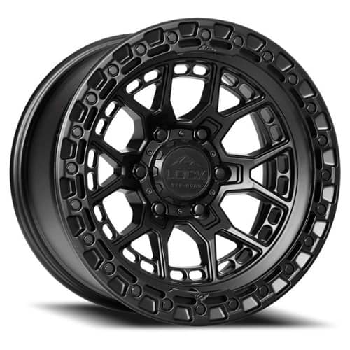 Lock Off-Road Commando 20x9 6x139.7 0 ET 106.2 CB Matte Black with Matte Black Ring (COMMANDO2969MB)