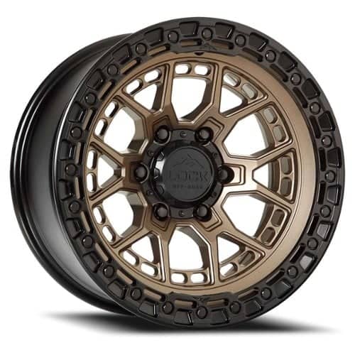 Lock Off-Road Commando 17x9 6x135 -12 ET 87.1 CB Matte Bronze with Matte Black Ring (COMMANDO7963MRMBR12N)