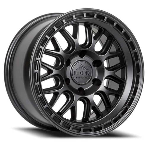 Lock Off-Road Onyx 17x9 6x139.7 -12 ET 106.2 CB Matte Black with Matte Black Ring (ONYX7969MB12N)