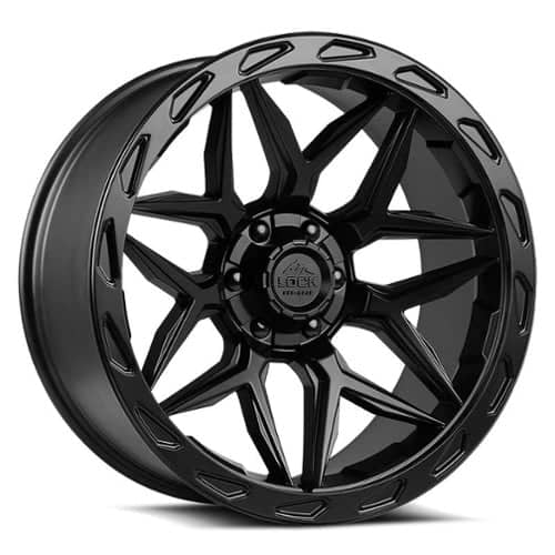 Lock Off-Road Matrix 17x9 6x135/6x139.7 -12 ET 106.2 CB Matte Black w/Matte Black Ring (MATRIX7936MB12N)