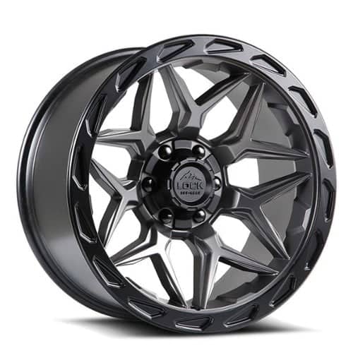 Lock Off-Road Matrix Matte Gray w/ Matte Black Ring (MATRIX7921MGMBR12N)