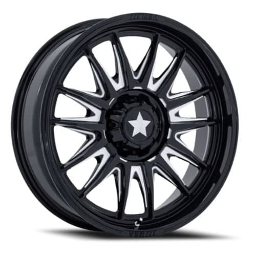 MSA Offroad M55 Commander UTV 15x7 4x137 10 ET 110.1 CB Gloss Black (MA055BE15704A10)