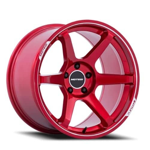 Motegi MR160 Battle VI 18x8.5 5x100 30 ET 56.15 CB Cherry Red Metallic (MR160QD18855M30)