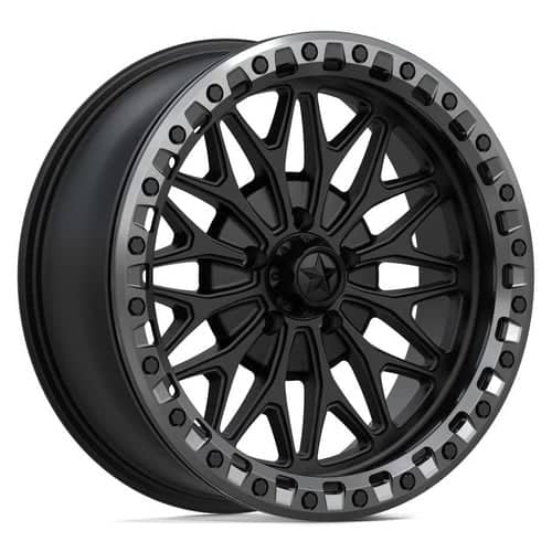 MSA Offroad MA53 Bolo UTV Beadlock 15x7 4x137 38 ET 110.1 CB Black/Gunmetal Ring (MA053MA15704838)