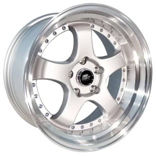 MST MT07 17x9 5x114.3 20 ET 73.1 CB Silver w/Machined Lip (07-7965-20SILL)