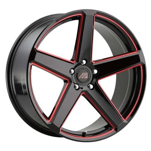 Mach MF.15 Gloss Black / Red Mill Machined / Undercut (MF15-2015Z25FGBRX)
