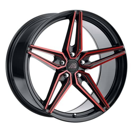 Mach MF.2 Gloss Black / Red Face / Red Mill Machined (MF2-2090Z10FGBRR)