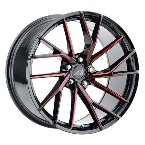 Mach MF.4 Gloss Black / Red Mill Machined / Undercut (MF4-2090Z10FGBRX)