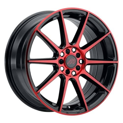 Mach MP.43 Gloss Black / Red Machined Face (MP43-1770B38FGBRF)