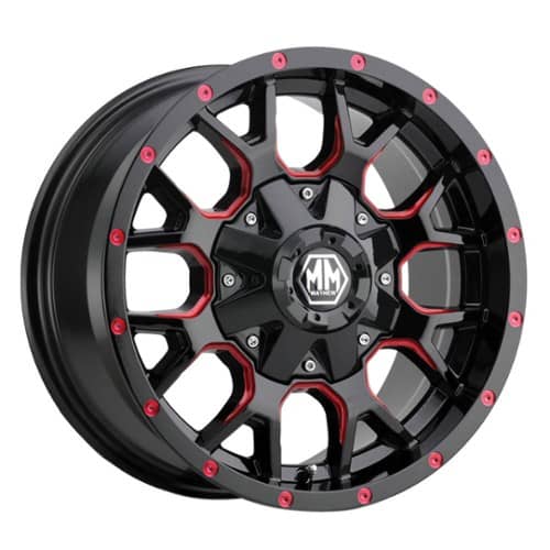 Mayhem 8015 Warrior Black w/Prism Red (8015-7952BTR)