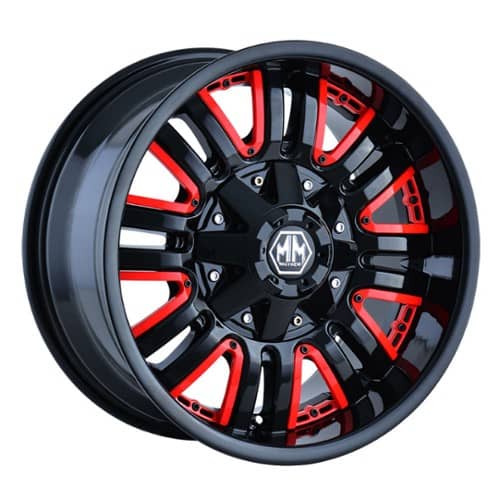 Mayhem 8070 Assault Black w/Red Facet (8070-8952B)