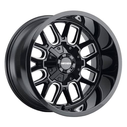 Mayhem 8107 Cogent Gloss Black Milled Spokes (8107-7952BM)