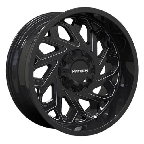 Mayhem 8112 Essex Gloss Black/Milled Spokes (8112-2952BM)