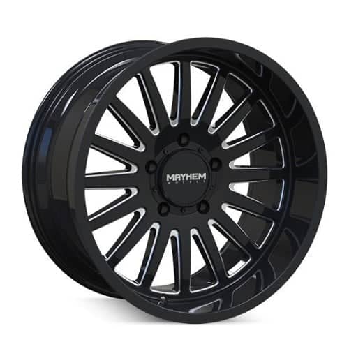Mayhem 8114 Utopia Black w/Milled Spokes (8114-2973BM)