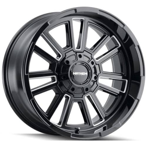 Mayhem 8115 Apollo Black w/Milled Spokes (8115-2952BM)