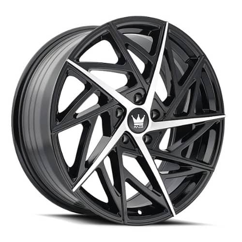 Mazzi Freestyle 377 20x8.5 5x120 35 ET 74.1 CB Black Machined (377-2812B)