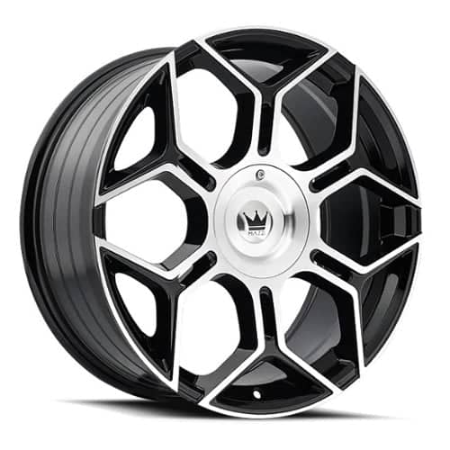 Mazzi Libra 379 20x8.5 5x112/5x120 35 ET 74.1 CB Black Machined (379-2809BM)