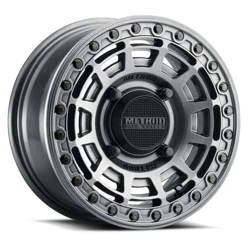 Method 415 UTV Beadlock 15x7 4x156 38 ET 132 CB Graphite/Gloss Graphite Ring (MR415570461252B)