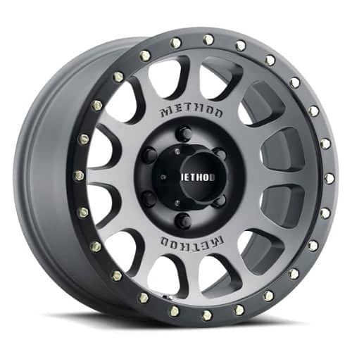 Method 305 NV 20x9 8x165.1 18 ET 130.8 CB Titanium w/Matte Black Lip (MR30529080818)