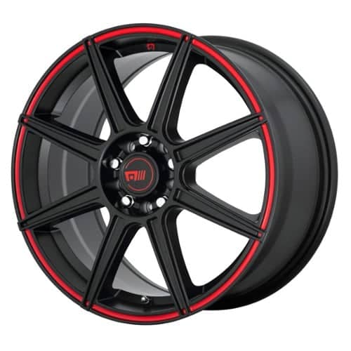 Motegi MR142 Satin Black With Red Stripe (MR14256531940)