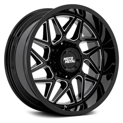 Moto Metal MO812 Turbine 20x10 8x165.1 -18 ET 125.5 CB Black Milled (MO812BE20108018N)