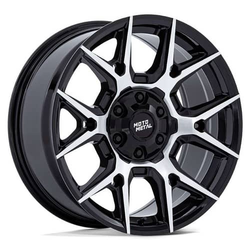 Moto Metal MO813 Mason 17x8.5 6x139.7 0 ET 106.3 CB Gloss Black w/Machined Face (MO813BD17856800)