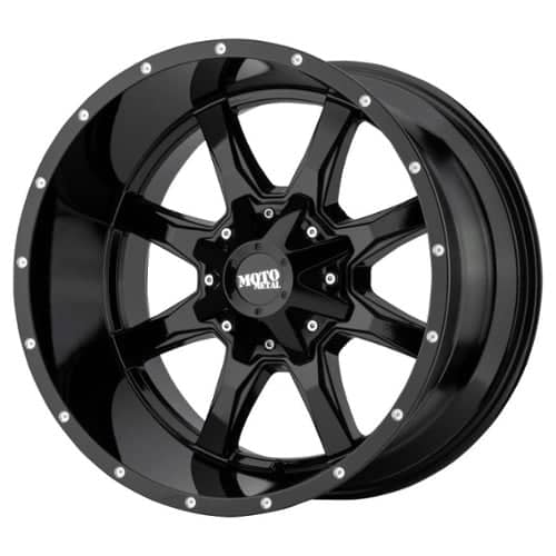 Moto Metal MO970 20x10 8x170 -24 ET 125.5 CB Gloss Black/Milled Lip (MO970210873A24N)