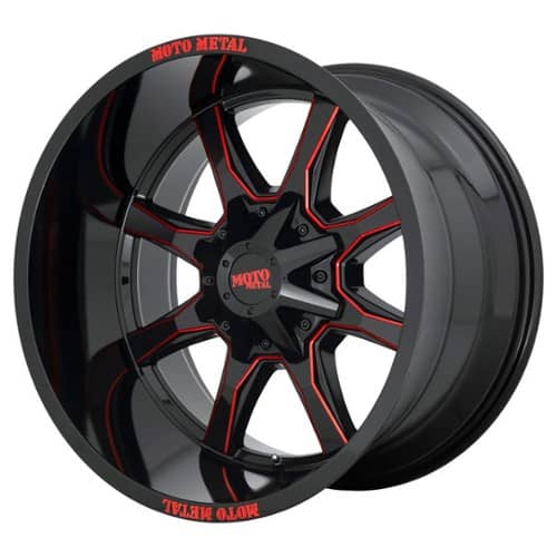 Moto Metal MO970 Black Milled / Red Tint (MO970290003C00)