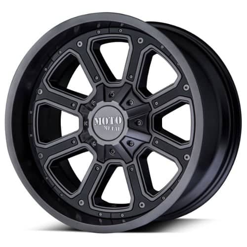 Moto Metal MO984 Shift 18x9 5x139.7/5x150 -12 ET 110.5 CB Matte Gray With Gloss Black Inserts (MO98489086412N)