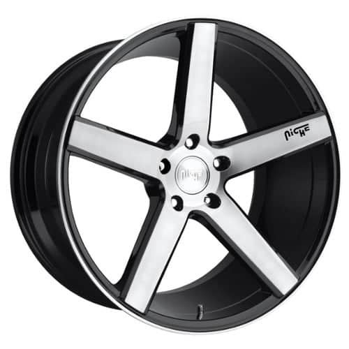 Niche Milan M124 20x10 5x114.3 40 ET 72.56 CB Gloss Black/Brushed (M124200065+40)