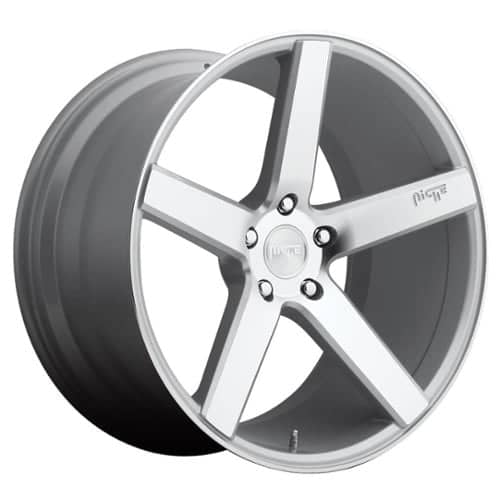 Niche Milan M135 19x8.5 5x114.3 35 ET 72.56 CB Silver w/Machined Cut Face (M135198565+35)