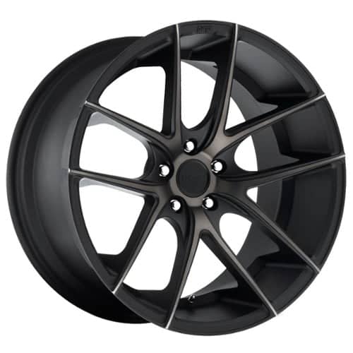 Niche Targa M130 Black & Machined w/Dark Tint (M130178033+40)
