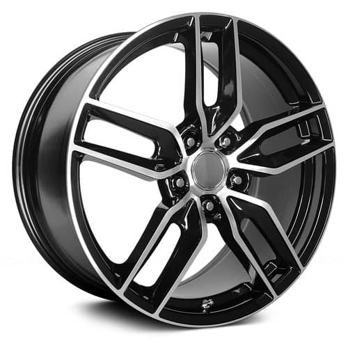 OE Creations 160 20x10 5x120.65 79 ET 70.3 CB Gloss Black/Machined Face (160BM-216179)