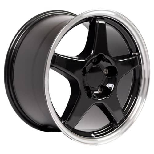 OE Replica Wheels CV01 Black with Machined Lip (CV0117095547556BM)
