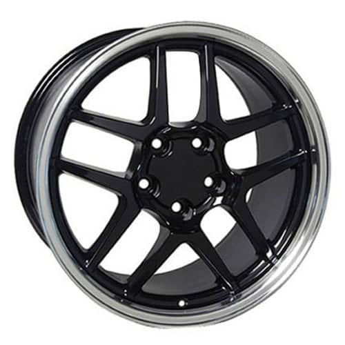 OE Replica Wheels CV04 Black with Machined Lip (CV0417095547554BM)