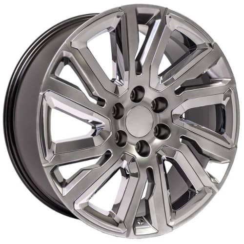 OE Replica Wheels CV39 Hyper Black with Chrome Insert (CV3922090655028HBic)