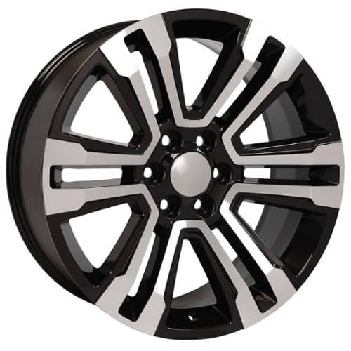 OE Replica Wheels CV44 Black Machined (CV4420090655024MB)