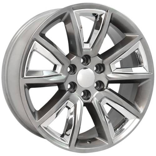 OE Replica Wheels CV73B Hyper Black with Chrome Insert (CV73B22090655024HBic)